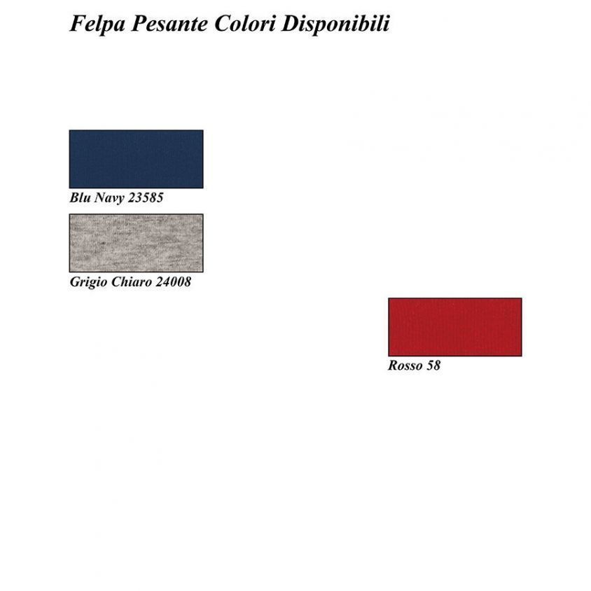 Felpa Pesante colori disponibili